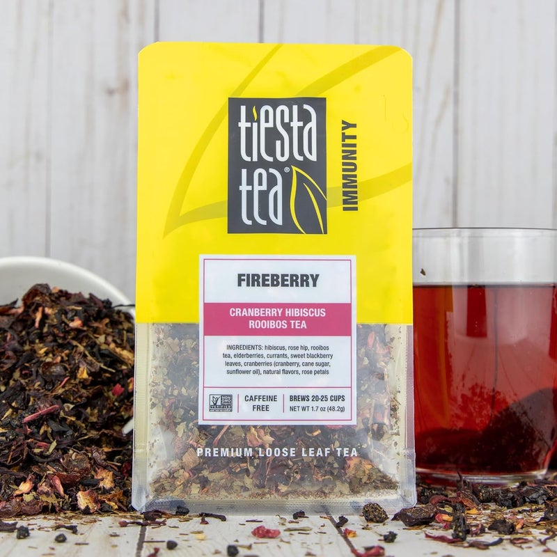 Tiesta Tea Fireberry - Cranberry Hibiscus Rooibos Tea - Image 2